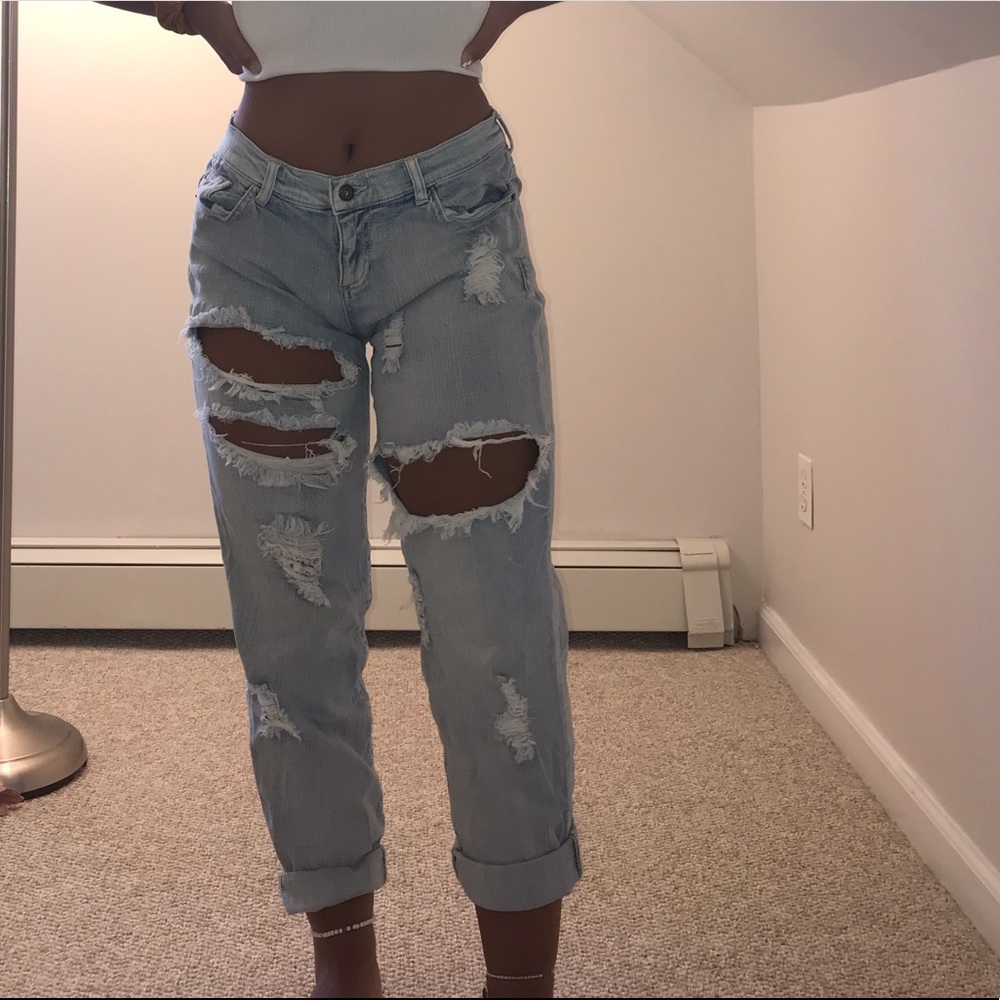 Blue Boyfriend jeans